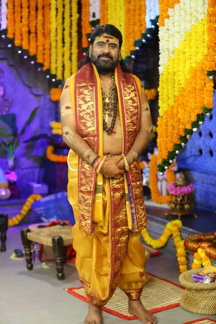 Guruji in traditional attire